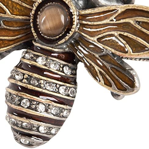 Saro Lifestyle Ave kolekcija Bumble Bee Sapkin prstenovi, 1,5 , bronza