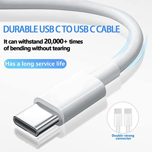 Apple USB C do USB C kabel 10ft 60W 3pack, USB tip C kabel za punjač Brzo punjenje za Apple