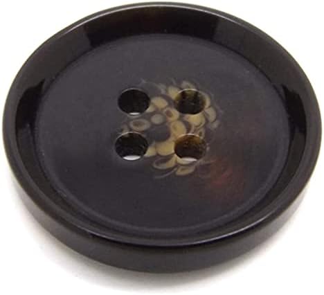 Accduer 50pcs okrugli gumbi za smole 4 rupe DIY šivene zateme odjeće šivanje dugmad