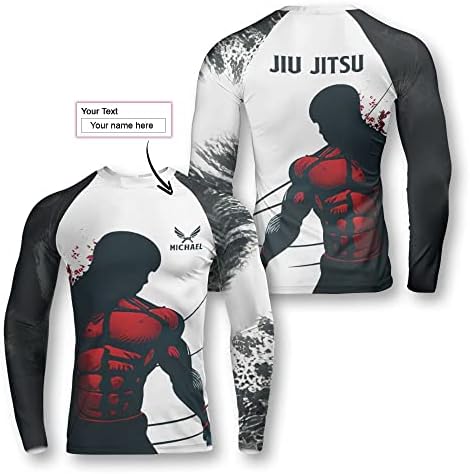 Primesty Bjj Jiu Jitsu Rash Guard - Camo dugih rukava Rash Guard Kompresijska košulja za NO-Gi, MMA, veličina