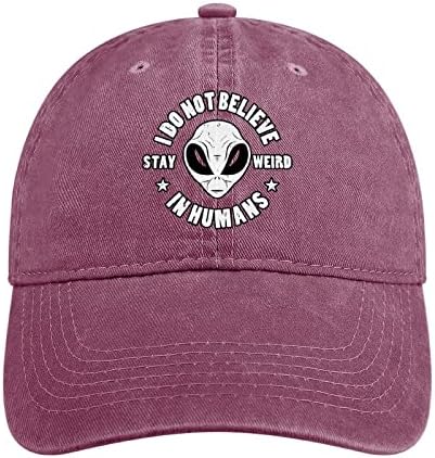 Weird Alien ET prilagođena kapa bejzbol kapa Podesiva Tata šešir za muškarce žene Indoor& Vanjski