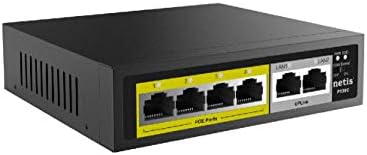 Netis PE6105 5-port 10 / 100Mbps Brzi brzi Ethernet POE + prekidač | 4 Port Poe 65W Power i 1 port savet sa