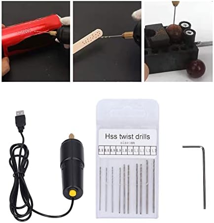 USB Mini električna bušilica mikro Mini električna ručna bušilica velike brzine Čelične ABS