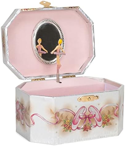 Broadway poklon co balerina ružičasta i bijela 6 inčna drvna muzička nakit igra igra Lawan Lake
