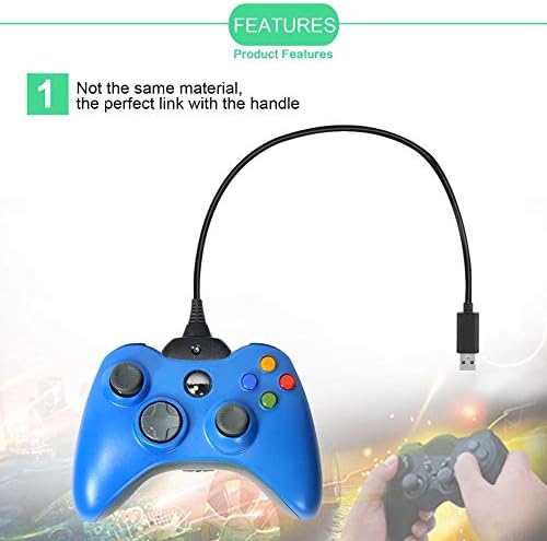 Serendipityy New USB igranje i punjač Kabelski adapter za Xbox 360 Controller Black