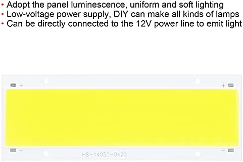 Walfront LED čip, COB Light Chip DIY LED lampa Panel izvor svjetlosti 1500lm 3000‑6500K 12V 15w 140x50mm
