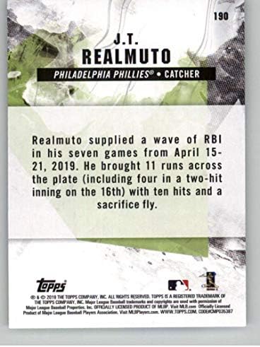 2019 FAPPS vatreni baseball 190 J.t. RealMuto Philadelphia Phillies Službena MLB trgovačka kartica
