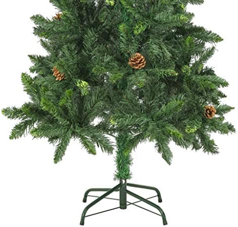 Umjetno božićno drvce sa borovom konusom zelene 59.1 , odmori za odmor Božić, vanjski božićno drvce,