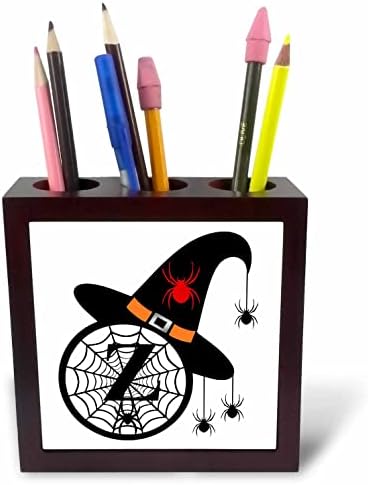 3drose Monogram Z halloween witch šešir pauci i držači olovke za web pločice