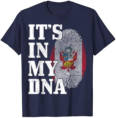 Peru To je u mojoj DNK otisak prsta peruanska Zastava korijeni ponos T-Shirt