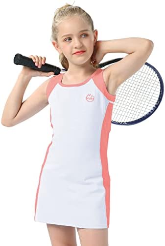 Willit Girls Tenis Golf Haljina odjeća Dječja pamučna bez rukava Aktivna haljina s kratkim hlačama