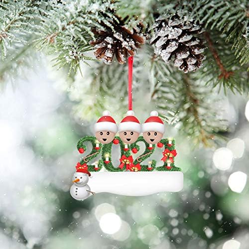Ornament Personalizirani Božićni dekor Holiday PVC umjetnosti Preživjela porodica 2021 Dekoracija