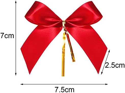 48 komada Božićni luk crvena vrpca kravata vijenac ukrasi za božićno drvce xmas dekor, veličina s