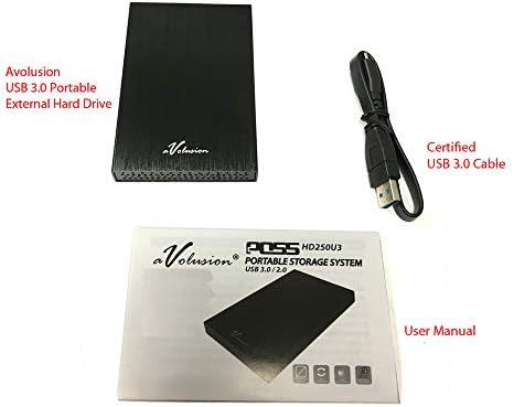 Avolusion HD250U3 1TB Ultra Slim USB 3.0 eksterni čvrsti disk - 2 godina garancije