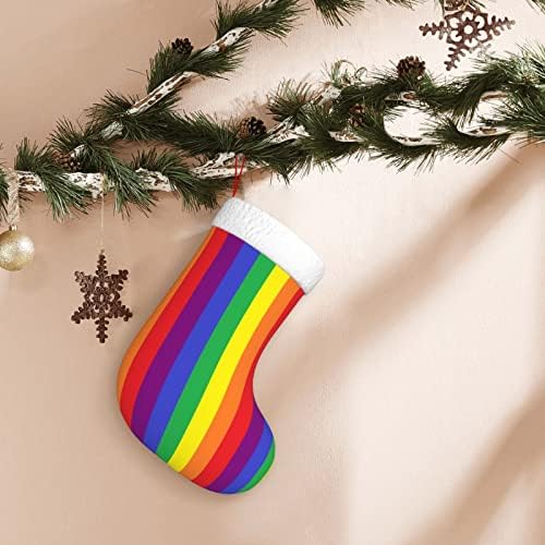 CutedWarf Rainbow Christma Čarape Xmas Dekoracije stabla Božićne čarape za Xmas Holiday Party