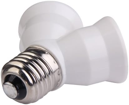 Whitelotous E27 base Light Lamp utičnica za žarulju 1 do 2 pretvarača adaptera za razdjelnike