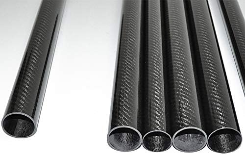 Abester karbonskih vlakana cijev od 26mm x ID 22mm ID x 1000mm 3k sjajni keper Roll umotan štap ležaj