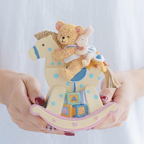 Ljubav za vi poklon zamotana muzička kutija za ljuljanje konja Muzikalni medvjed od dekoracija za bebe dječaka