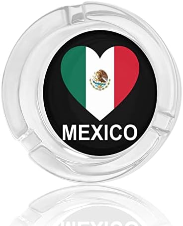 Love Mexico okrugli stakleni držač za pepeljare za cigarete Kućište Slatko pušenje pepela
