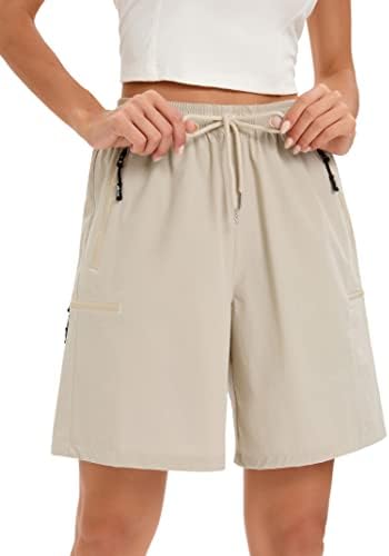 Kojooin ženske planinarske pantalone sa džepovima sa zatvaračem, lagane brzine suhih krema za sunčanje ženske