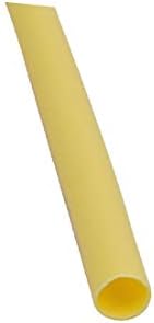 X-Dree Dužina 2 mm Unutrašnja dia Izolirana toplotna sijena cijevna rukava žičana omotač žuta