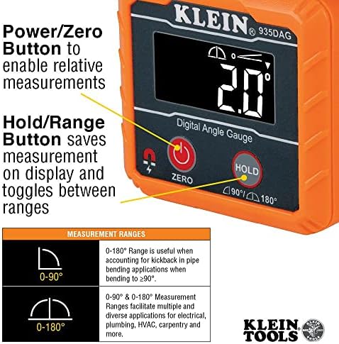 Klein Alati 55655 Backpad torba za alat, Tradesman Pro Tool Station & 935DAG digitalni elektronički nivo