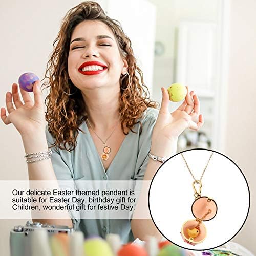 Abaodam 1 set Creative Easter Day iznenađenje Uskršnje jaje privjesak Creative Privjesak ogrlica