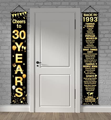 2 komada 30. rođendana ukrasi za rođendane navijači na godinama banner zabava ukrasi dobrodošlice za