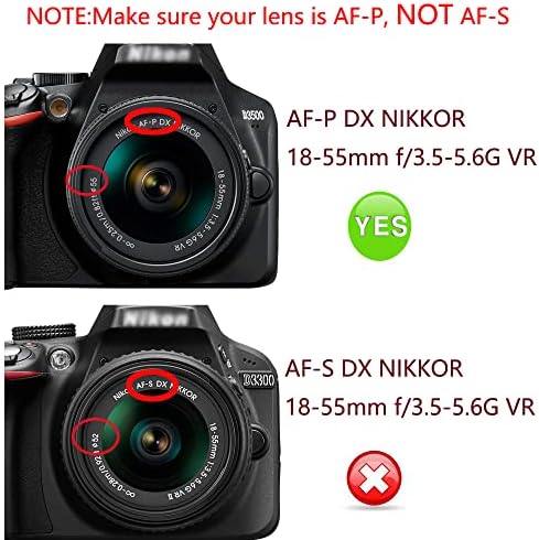 AdQQ 55mm Tulip cvjetni poklopac za cvijeće za Nikon D3400 D3500 D5600 sa NIKKOR AF-P 18-55MM