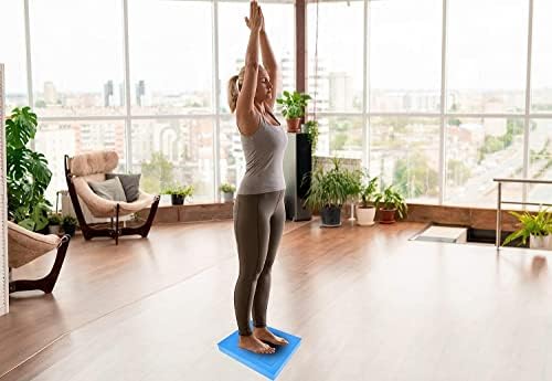Podloga za ravnotežu, neklizajuća pjenasta prostirka & gležnjevi jastuk za koljena za fizikalnu terapiju, rehabilitaciju, trening ravnoteže jezgra i stabilnosti snage, joga & fitnes, 15,7 x 13 x 2 inča