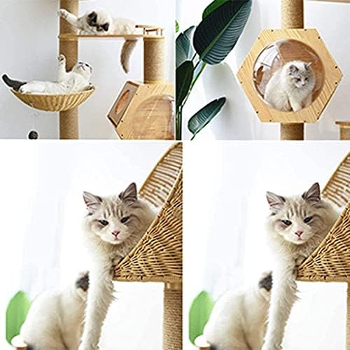 Ngocvn Cat Tree Scraing Post Cat Tower Cat Legler Integrirana mačka Skava platformu Mačji penjanje Okvir