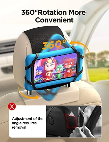 Joyroom unapređeni držač za naslon za glavu automobila, držač za Tablet za decu u zadnjem sedištu automobila, mreža za meki Silikonski držač i 360° rotirajući tablet nosač odgovara svim tabletima/ipadima od 7,9 inča do 11 inča