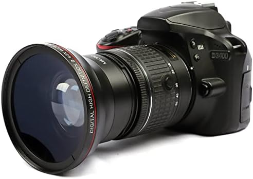 LightDow 58mm 0,43x Dodavanje HD-a HD Visok definal široki ugao + makro deo za Canon EOS 70D 77D