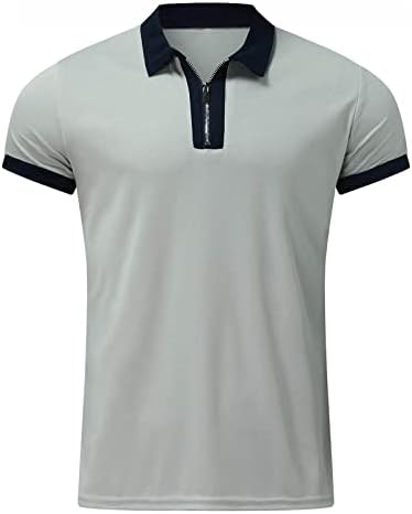 Muška Golf košulja, ljeto novi kratki rukav muški labavi rever Print jednobojna Poloshirt
