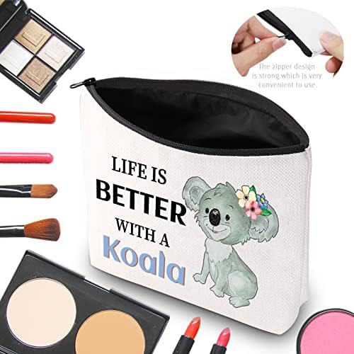 CMNIM koala vrećica za šminku za poklon vrećicu Koala Lover Život je bolji sa koala poklonima za djevojčice