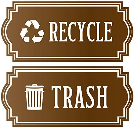 Reciklirajte i smeće Elegantni naljepnica za organizovanje kante za smeće ili posude za smeće