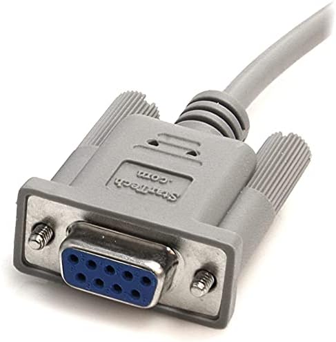Starchech.com 1 port USB do serijskog RS232 adapter i 10 'RS232 serijski null modem kabel - null modem kabel - DB-9 do DB-9 - 10 Ft