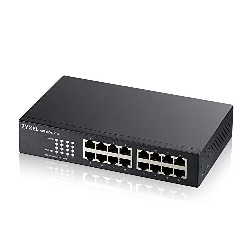 Zyxel 16-port Gigabit Ethernet Nenanegenirani prekidač - Dizajn bez oblika [GS1100-16 V3]