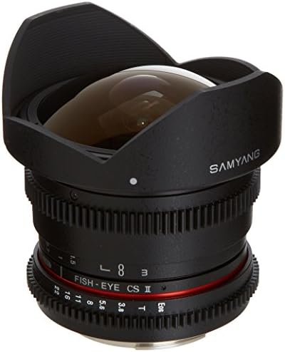 Samyang Cine Syhd8MV-C HD 8mm T / 3.8 FishEye objektiv sa otvorom za uklanjanje otvora za kapuljaču za Canon