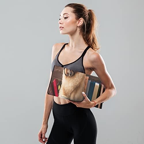 Funny životinja slatka štene voli učenje Yoga Mat sklopivi Travel Fitness & amp; Vježba Mat sklopivi Yoga