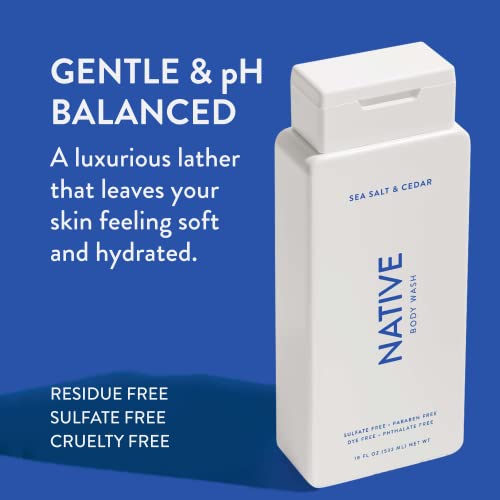 Native Body Wash and dezodorans Bundle-Men & amp; žene-bez sulfata, bez boja, sa prirodnim čistim