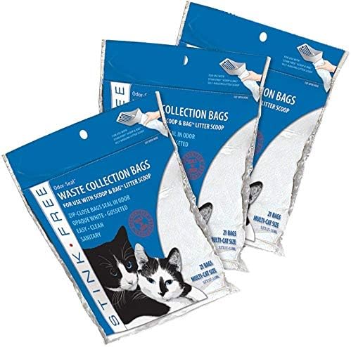 Smrad besplatno Scoop & amp; torba za zatvaranje mirisa mačka izmet izmet vreće za smeće 3 Pkgs