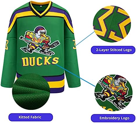 oldtimetown Mighty Ducks film Hockey Jersey 90-ih Hip Hop odrasle odjeća za zabavu, spojenim slova