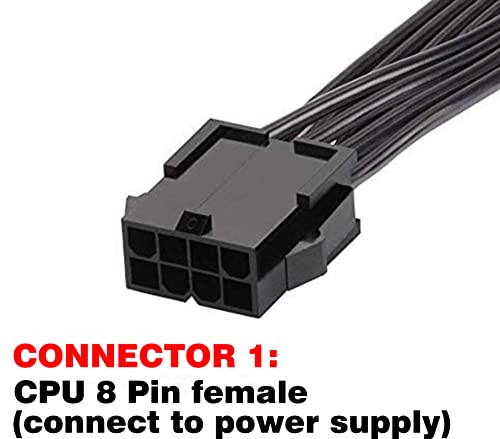 Teamprofitcom ATX CPU 8 PIN Električni kabel CPU 8-polni ženski do 8-pinski EPS-12V produžni kabel za matičnu