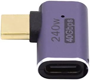 Xiwai USB4 240W 40Gbps 8K 60Hz adapter, tip C muško za žensko 240W Power 40Gbps Data 8K video adapter za