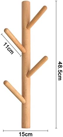 XDCHLK HANDCRAFT Prirodni drveni drveni drveni grana ručno rađeni kaput vješalica bukva Ključ