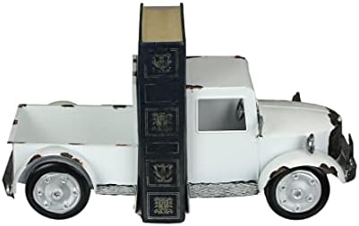 Metalni Vintage Kamionet držači za knjige s bijelim završetkom prednji i zadnji Zapadni dekor visok