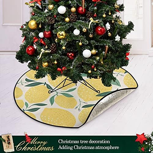 Dekorativni limun božić rub vodootporne stalke za stalke Mat tepih ispod božićnog drvca Pribor