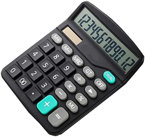 Nuobesty Kalkulatori Financijski solarni bez elektronskog kalkulatora Prijenosni za cifre Black Deli Office