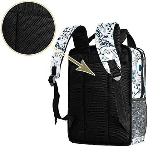 VBFOFBV putni ruksak, backpack laptop za žene muškarci, modni ruksak, hemijska slika Plava